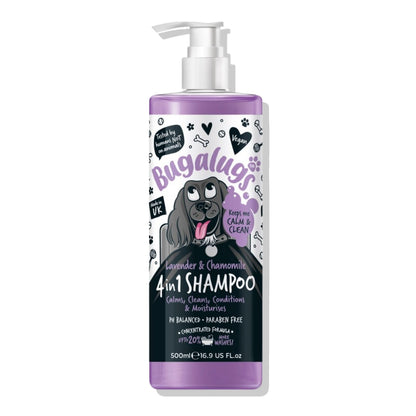 Shampoo Mascotas 4 En 1 Lavanda Manzanilla Bugalugs