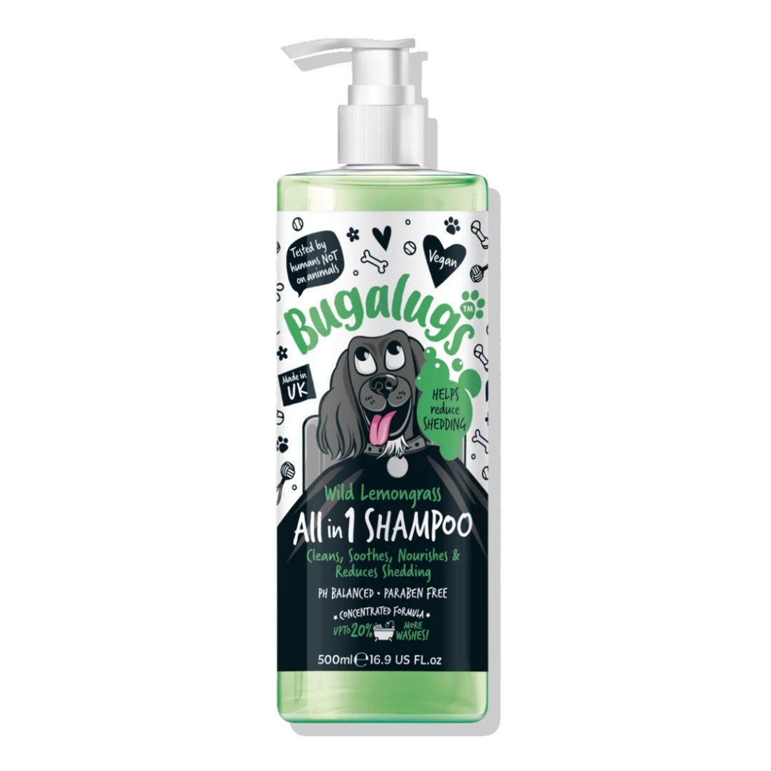 Shampoo Mascotas Refrescante All In 1 Lemongrass Bugalugs