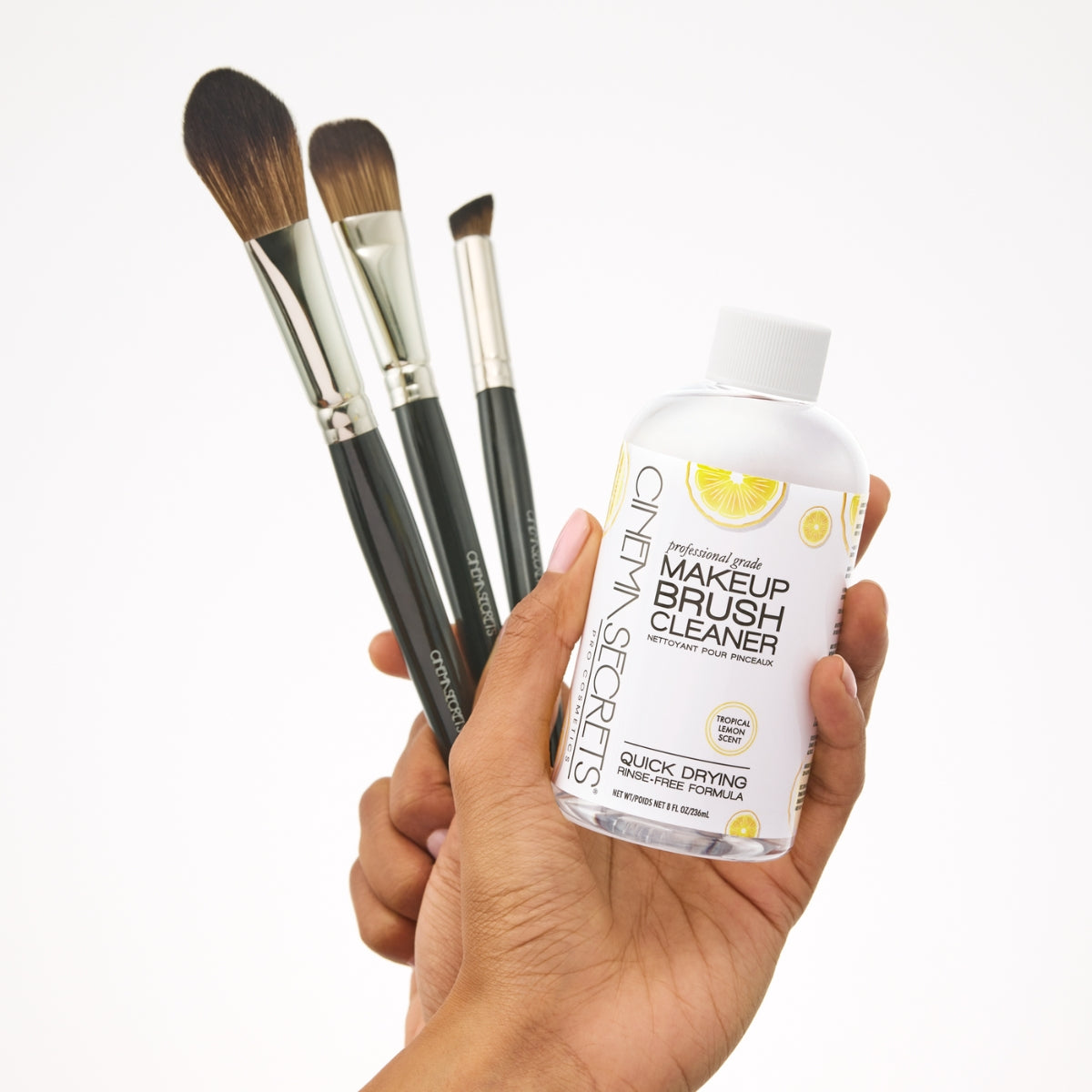 Kit Limpiador Brochas De Maquillaje Limon Cinema Secrets