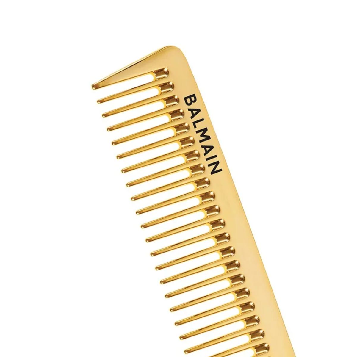 Peineta Corte Gold Logo 14K Balmain