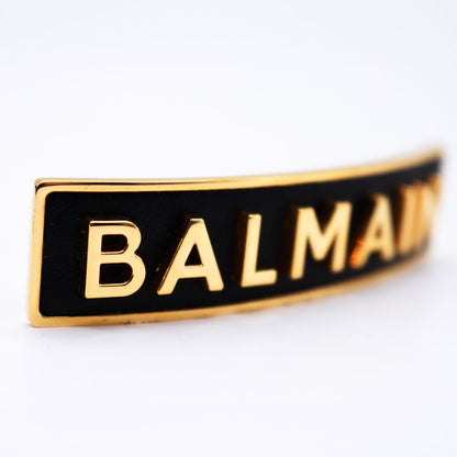 Barrette M Logo 18K Balmain