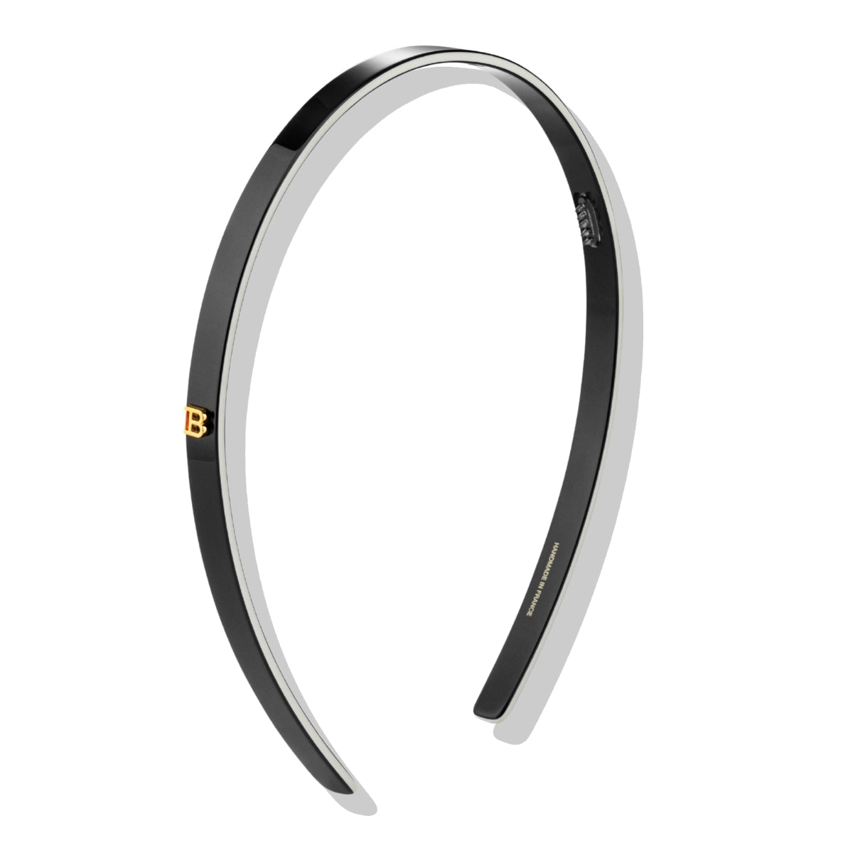 Cintillo Diadema Delgado S Black/White Balmain