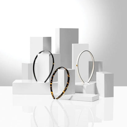 Cintillo Diadema Delgado S Black/White 18K Balmain