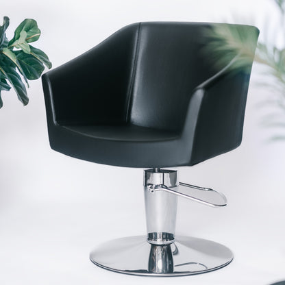 Sillon Gala Negro Base Ronde Maletti