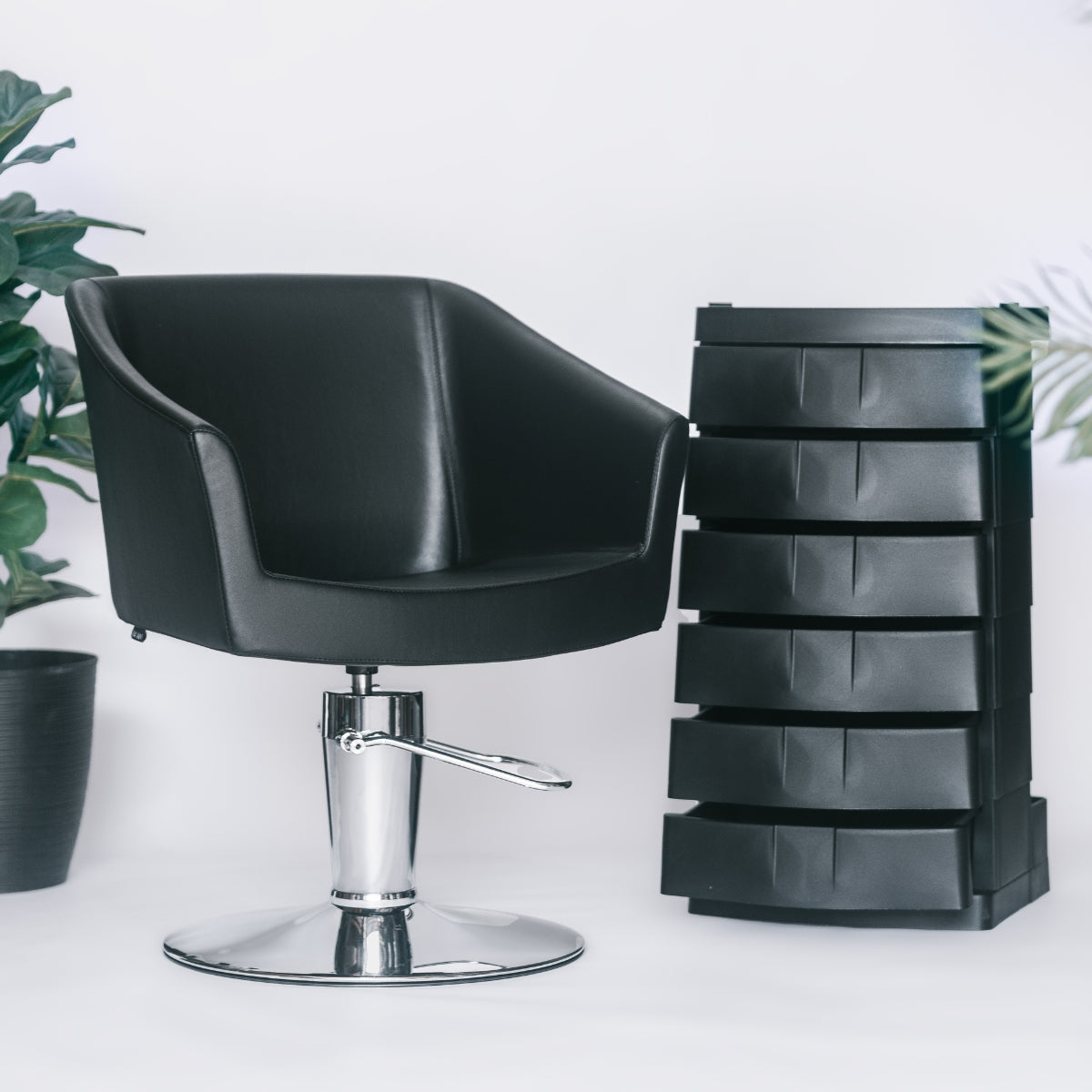 Sillon Gala Negro Base Ronde Maletti