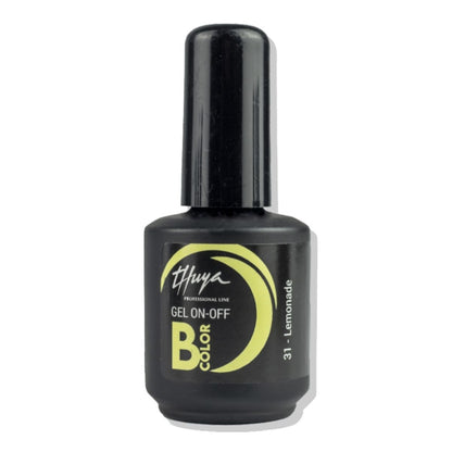 Esmalte Semipermanente Sin Tpo Verdes, Azules, Violetas y Tonos Vibrantes Bcolor Gel On Off 14ml Thuya