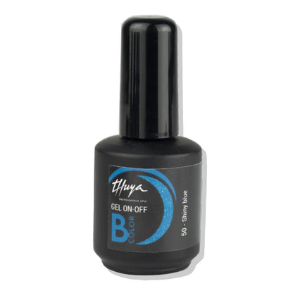 Esmalte Semipermanente Sin Tpo Brillos &amp; Glitter Bcolor Gel On Off 14ml Thuya