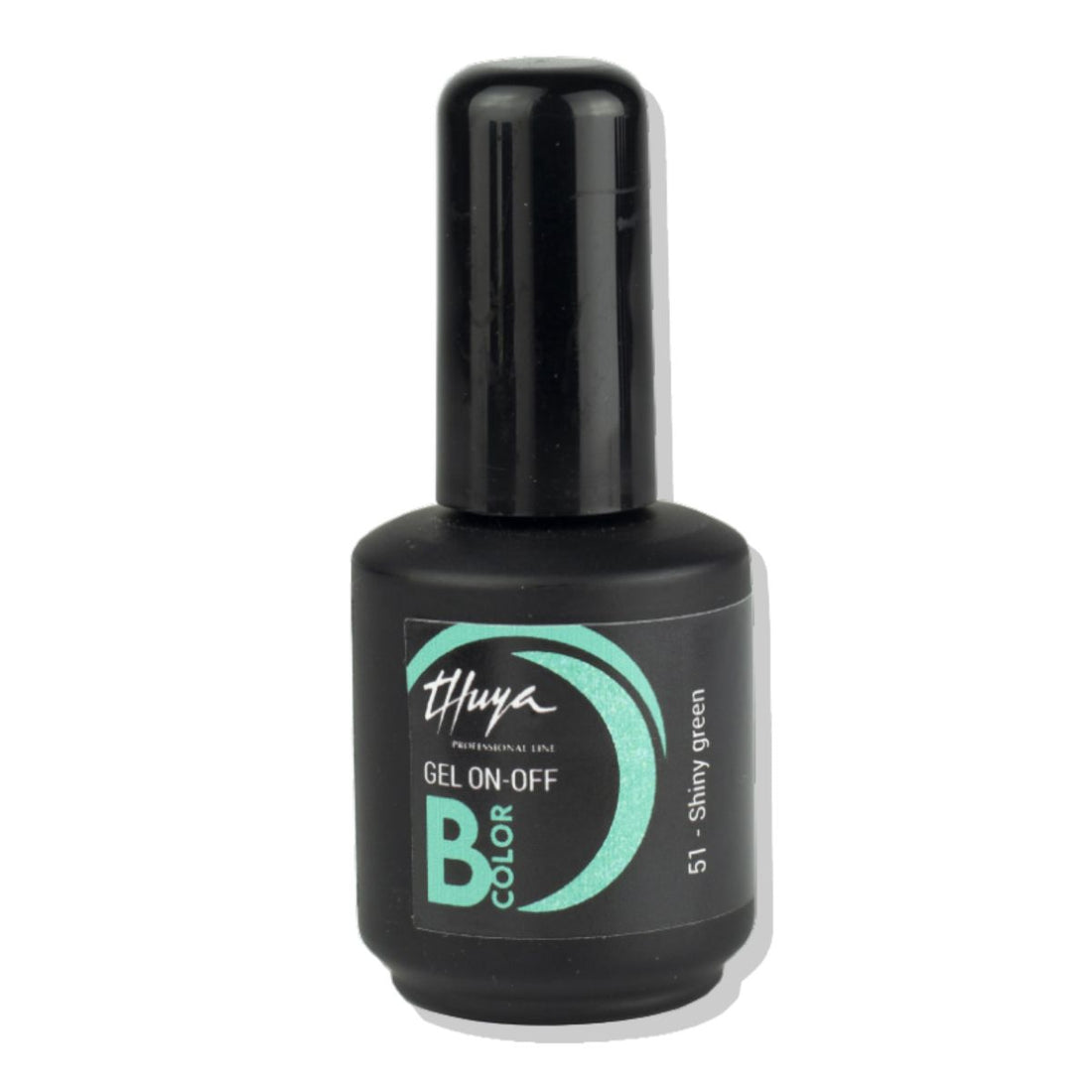 Esmalte Semipermanente Sin Tpo Brillos &amp; Glitter Bcolor Gel On Off 14ml Thuya