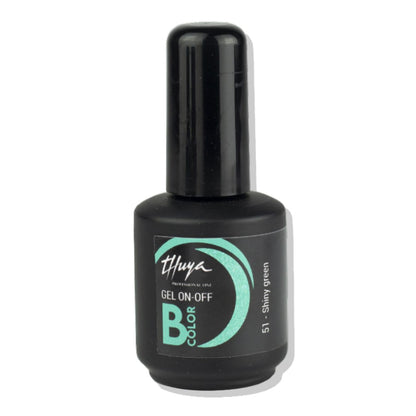Esmalte Semipermanente Sin Tpo Brillos &amp; Glitter Bcolor Gel On Off 14ml Thuya