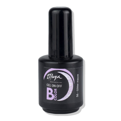 Esmalte Semipermanente Sin Tpo Brillos &amp; Glitter Bcolor Gel On Off 14ml Thuya