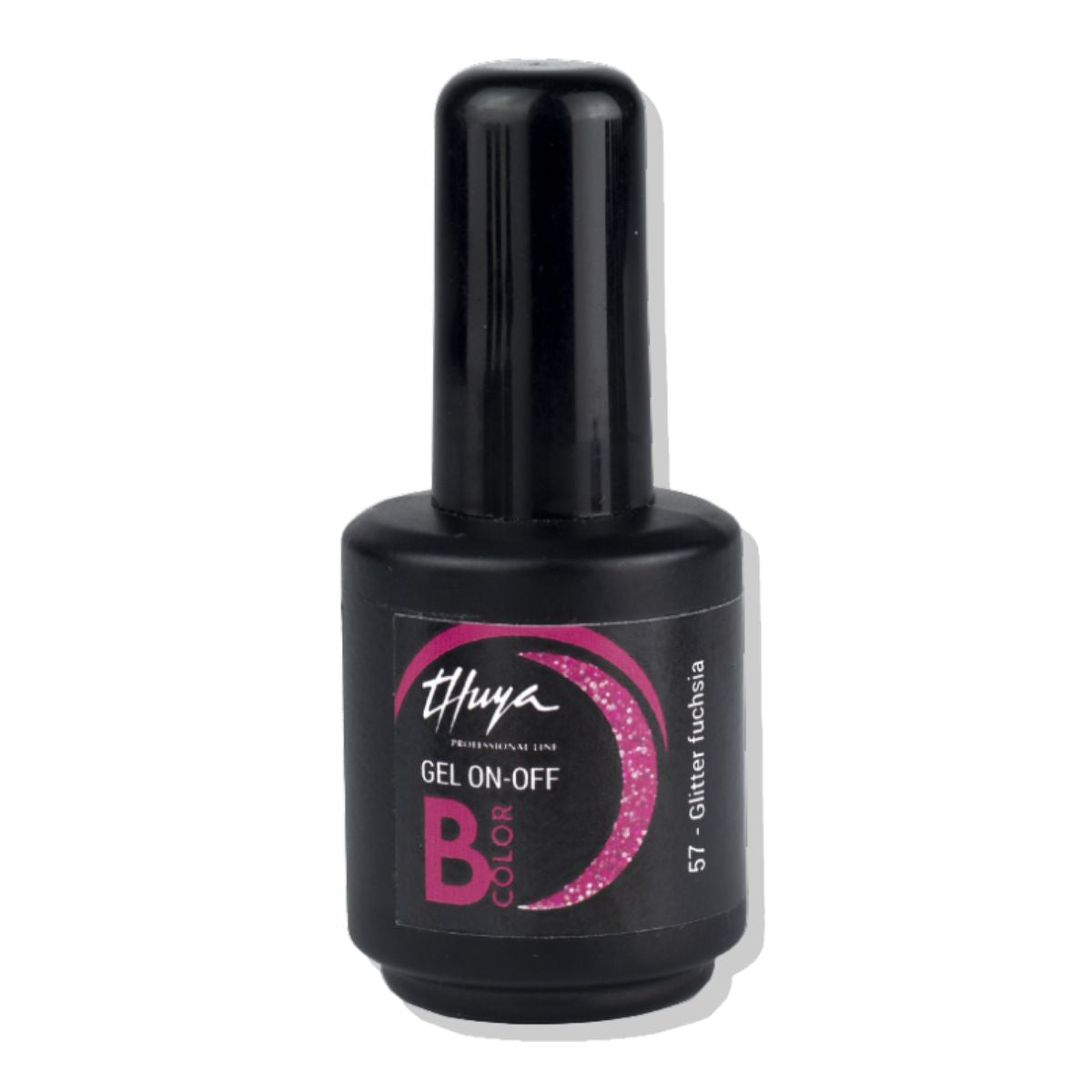 Esmalte Semipermanente Sin Tpo Brillos &amp; Glitter Bcolor Gel On Off 14ml Thuya